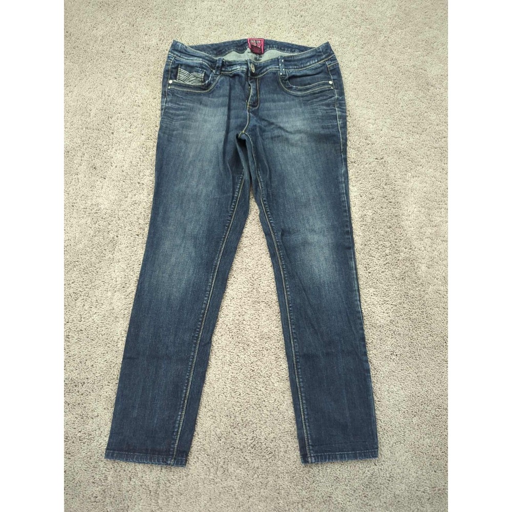 Torrid Jeans Womens 18 PLUS Blue Denim Mid Rise Skinny Stretch Casual
